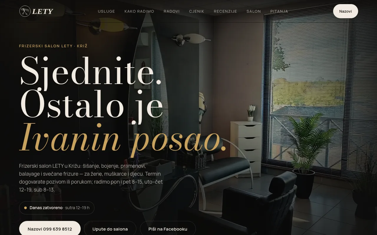 Frizerski salon LETY